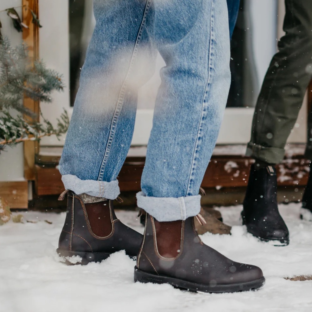 Blundstone Men's Originals #500 Stout Brown Leather Chelsea Boots, US 11.5